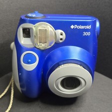Polaroid 300 Instant Camera Blue TESTED READ Desc.