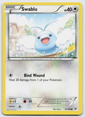 Swablu 73/108 XY - Roaring Skies Pokemon LP