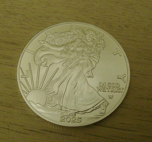 2025 W American Silver Eagle Uncirculated 1oz .999 Fine Silver b