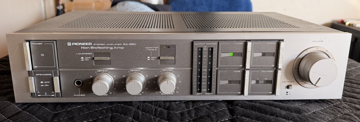 Pioneer SA-950 Stereo Amplifier Non Switching Amp