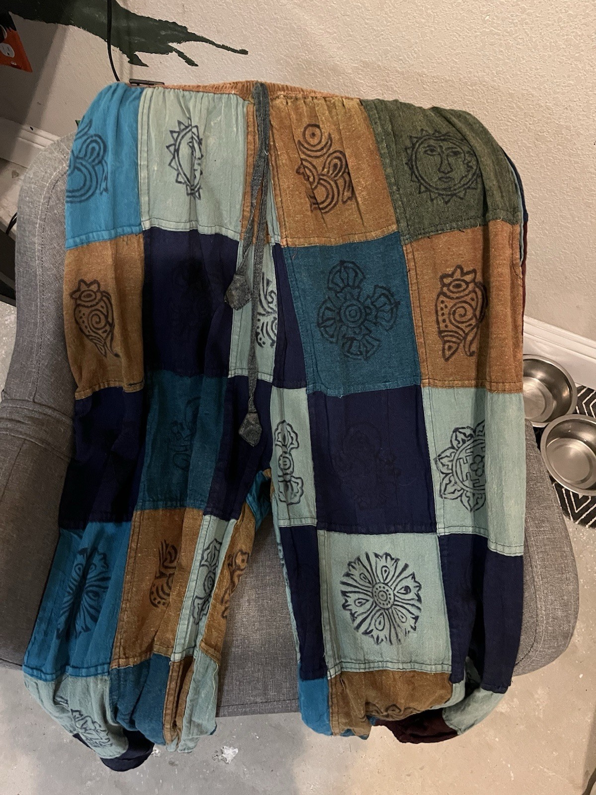 Kathmandu Imports Cotton Patchwork Drawstring Mul… - image 2