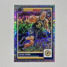 2023-24 Hoops Premium Stock #139 Premium Prizm Isaiah Wong Rookie Pacers