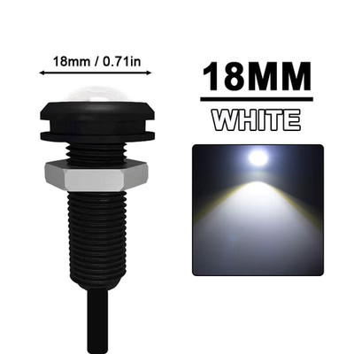 2/10 Stück 18 mm/23 mm Auto Eagle Eye LED Licht 12 V Tagfahrlicht DRL Auto Pa