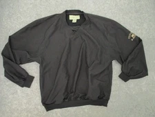 Cutter & Buck Mens Jacket L Black Pullover Golf Logo Outdoor Sports Casual