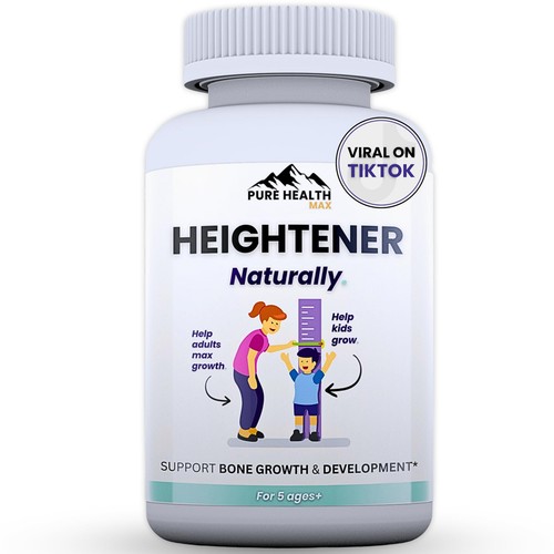 Heightener - Natural Height Growth Supplement for Kids, Teens and Adults to I... - Picture 1 of 6