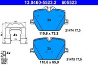 Bremsbelagsatz FÜR BMW 3 (G20, G80, G28) - ATE 13.0460-5523.2