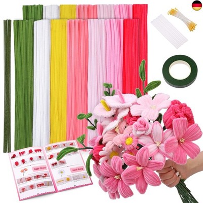 Benlay 550 Pfeifenreiniger zum Basteln, 7 Farbige Pipe Cleaner, Pipe Cleaner