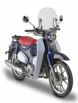 GIVI transparentes Windschild 385mm x 400mm h/b für Honda Super Cub C125 (18-22)