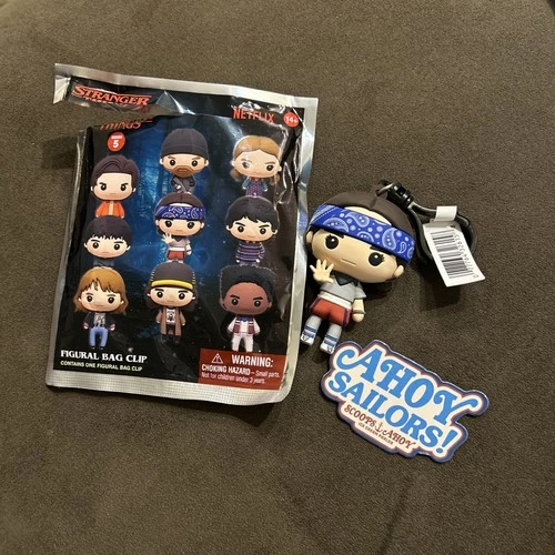 Stranger Things Eleven Figural Clip Blind Bag Series 5 Key Chain Monogram Bonus