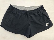 Vintage 90s Nike Nylon Shorts Youth Size Large 12-14 Black Pockets READ