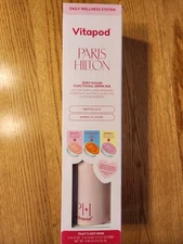 Paris Hilton Pink 22oz Vitapod Water Bottle + 6 Pods W/ Electrolytes Starter Kit