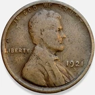 1921-S Lincoln Wheat Cent Penny 1c Good G+ * Original Surfaces* 1921S #5