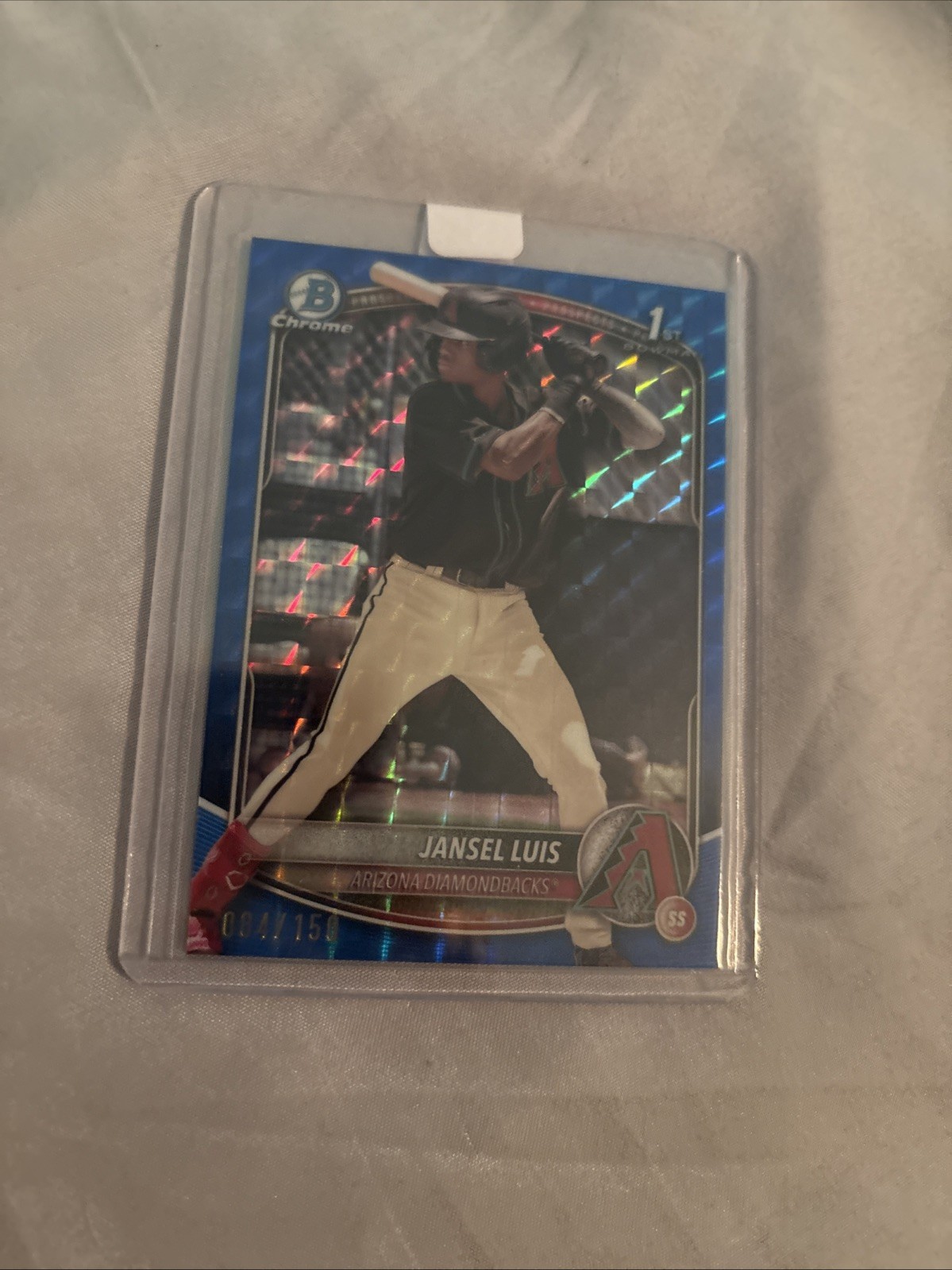 2025 Bowman Jansel Luis 1st Bowman Chrome Geometric Blue /150 BCP-84