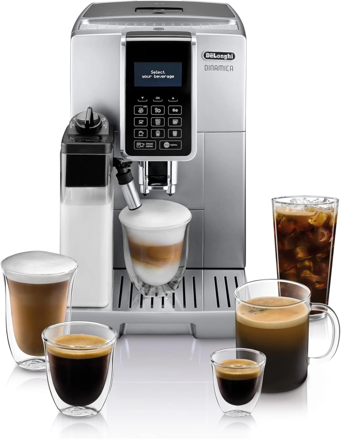 De'Longhi ECAM35075SI Dinamica LatteCrema Espresso Machine-Certified Refurbished