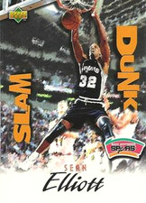 1997 Upper Deck NESTLE SLAM DUNK #34 Sean Elliott San Antonio Spurs