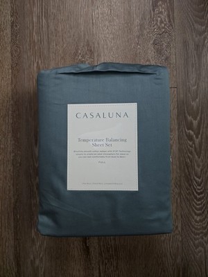 Casaluna Temperature Balancing Sheet Set 300 Thread Count Full Light Teal
