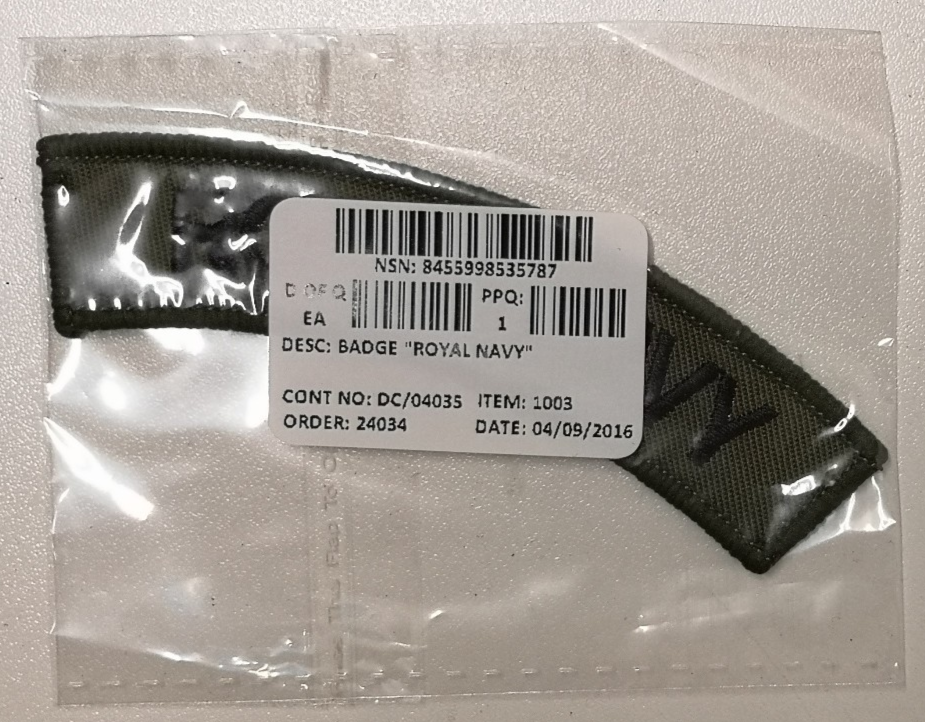 Genuine British Royal Navy Basic Rate Warfare Qualification Rank Badge ASPS341 E - Foto 7