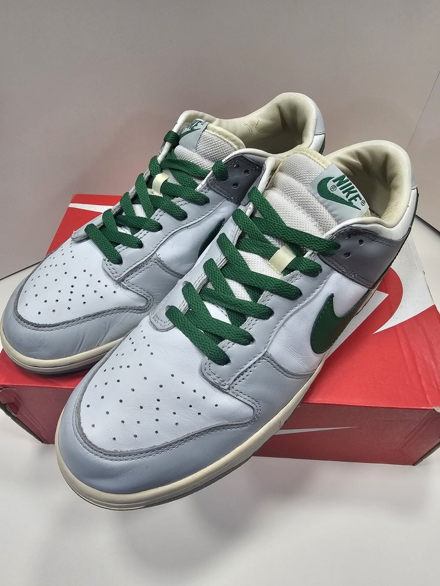 2003 Nike Dunk Low Pro White/Gray/Green 624044-131 Size 12M US | eBay