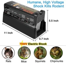 US Electronic Mouse Trap Victor Control Rat Killer Pest Electric Rodent Zapper