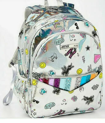 justice emoji mini backpack Buy Holo at Available in playful prints or shimmering sequin designs Sequence Justice backpack | Mercari