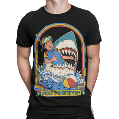 Stay Positive 70s Motivational T-Shirt #SR#T433