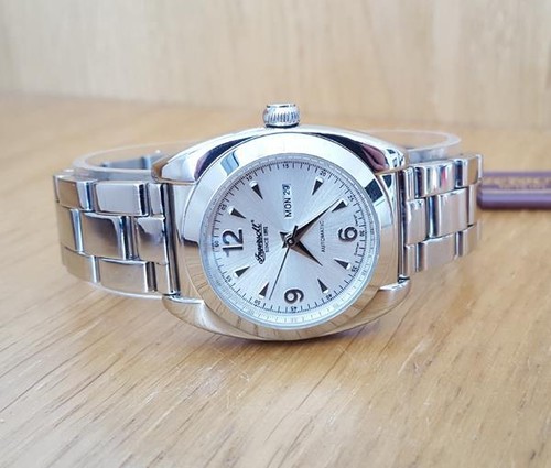Ladies Ingersoll Sematuse IN3703SL 100m Silver Day/Date Automatic Bracelet Watch - Picture 6 of 9