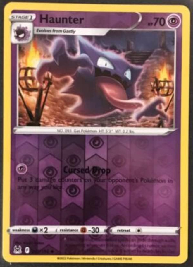 Pokemon - Haunter - 065/196 - Reverse Holo - Lost Origins - NM/M - New