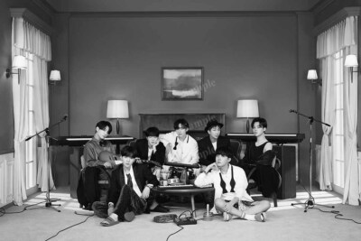 Celebrity Photos Posters BTS Hot group pose on sofa Glossy Premium Photo CL2523