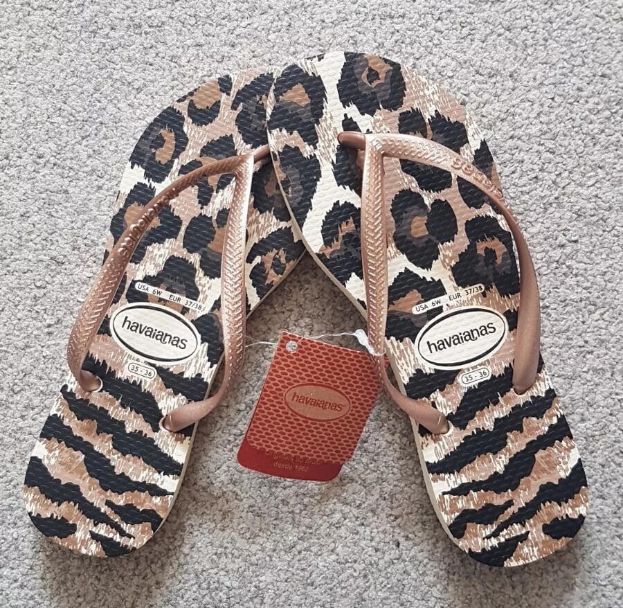 Havaianas Leopard Print Flip Flops Uk HAVAIANAS Womens Slim