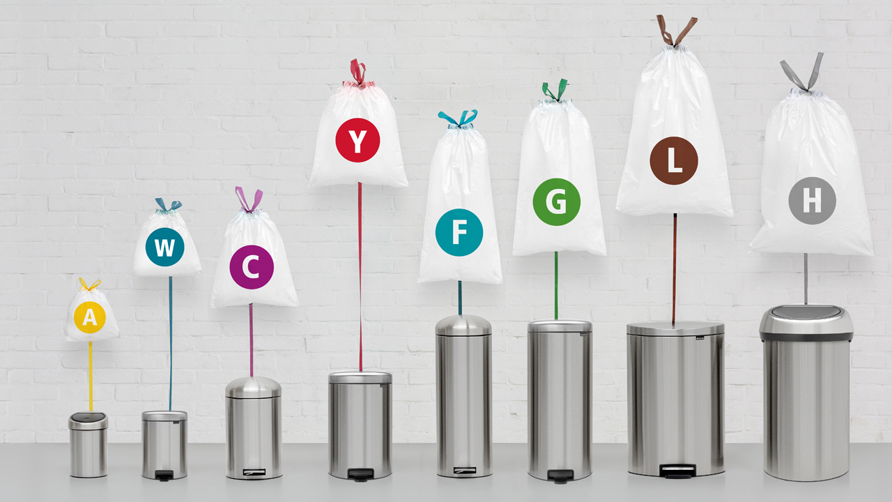 Brabantia 375668 Bin Liners, Size G, 2330 L 20, 40 Bags Extra Strong