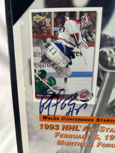 Patrick Roy Signed Upper Deck Authenticated 1993 Photo Montreal Canadiens ASG - Picture 2 of 5