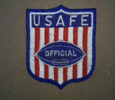 Vtg USAFE United States Air Forces Europe Football League referee Patch LAST ONE