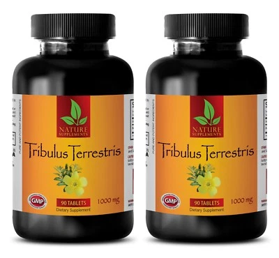 NATURE SUPPLEMENTS Tribulus Terrestris 1000mg - Testosterone Booster - Muscle Mass Pump 180 tablets