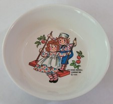 Vintage Oneida Deluxe Raggedy Ann Andy Plastic Bowl Kids 1969
