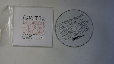 Caretta Caretta We Can Not Speak This Language GER ADV CD 2007 Jazz/Rock