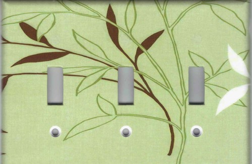 GREEN AND BROWN LEAVES HOME DECOR LIGHT SWITCH PLATES AND OUTLETS - Picture 6 of 31