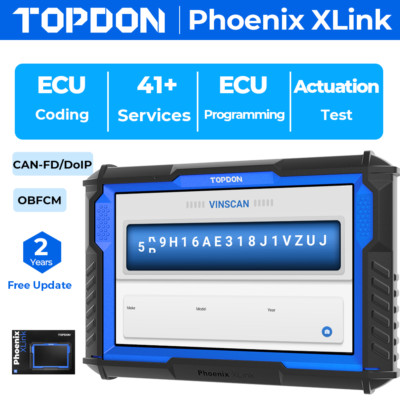 2026 TOPDON Phoenix XLink Car Diagnostic Scanner Cloud-based Programming Tool