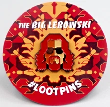 BIG LEBOWSKI - The Dude Metal Loot Pin - Loot Crate Exclusive new