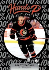 2021-22 Upper Deck Hundo P Brady Tkachuk Ottawa Senators #HP-8