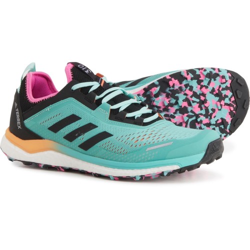 ADIDAS Terrex Agravic Flow Mens 10 Trail Running Shoes/Sneakers Acid Mint NEW - 第 1/6 張圖片