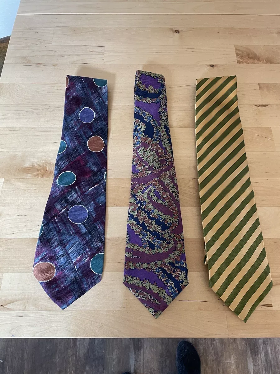 TIFFANY CO 100 Italian Silk Tie Vintage Bugatti Italian Silk