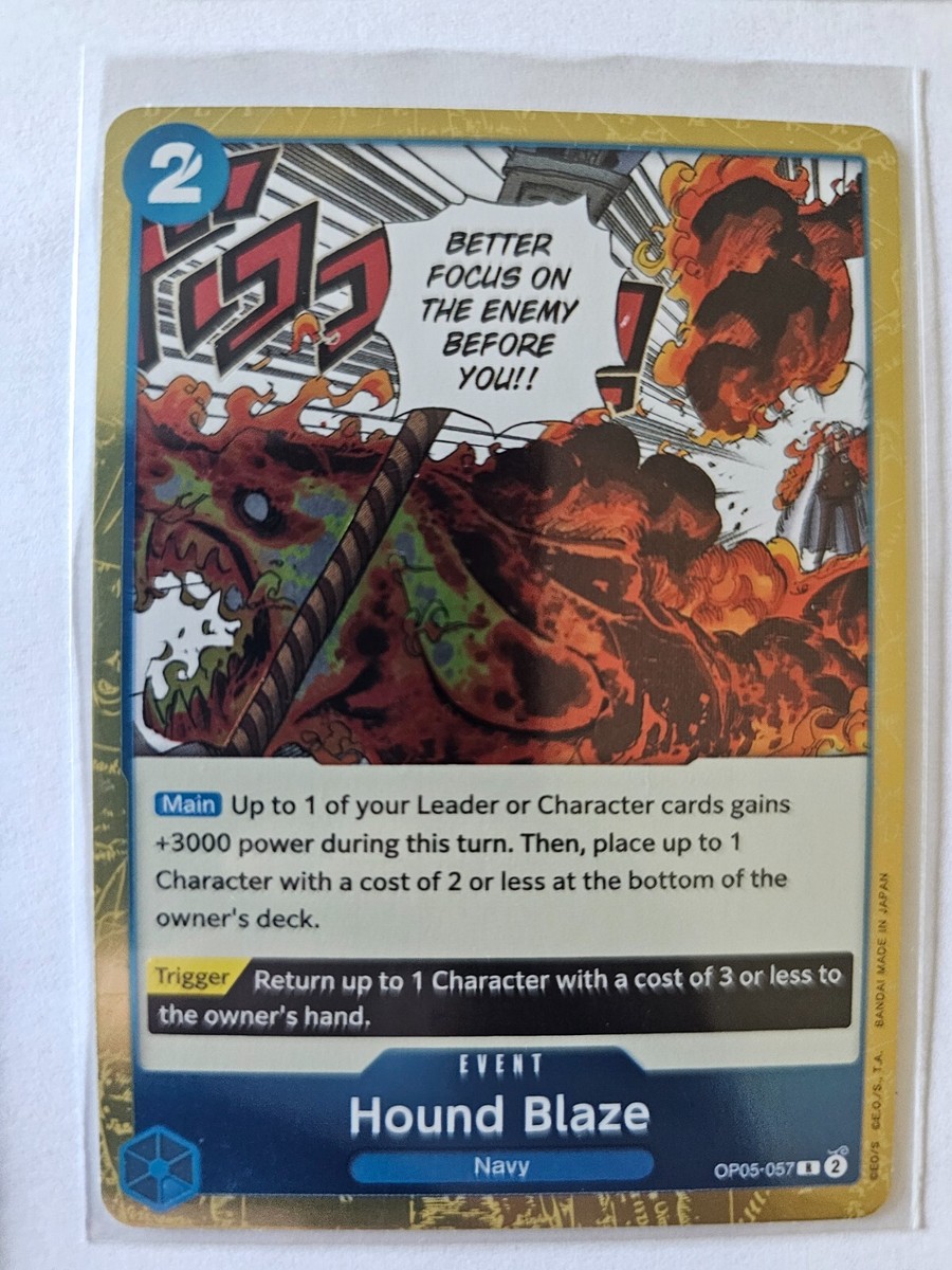 One Piece TCG - Hound Blaze Event- OP05-057 FOIL | eBay