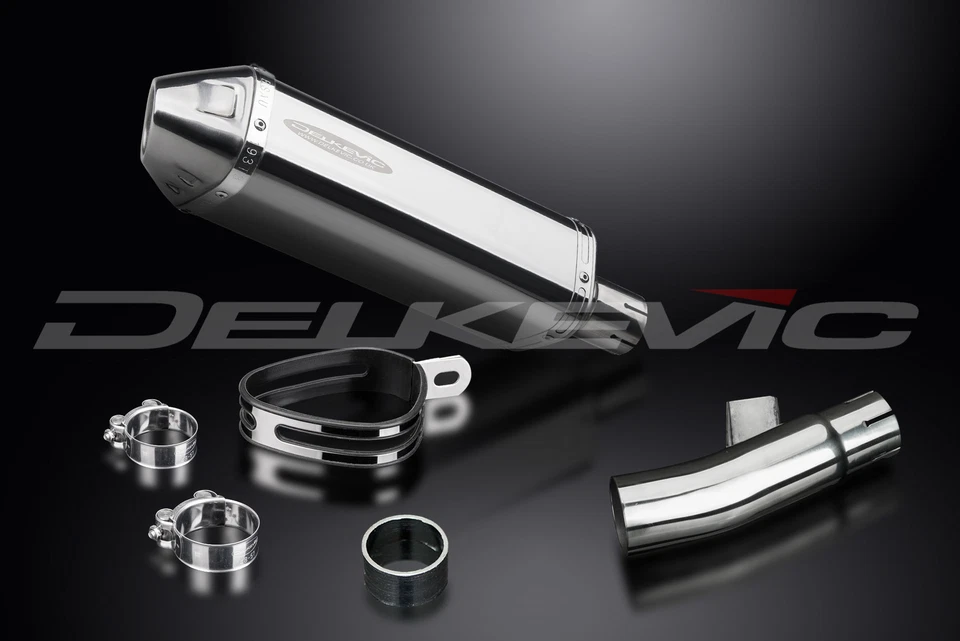 Kit silenciador de escape de acero inoxidable triovalado 13" Slip On Honda NC700X ABS 2011-2017 Foto 4 de 4