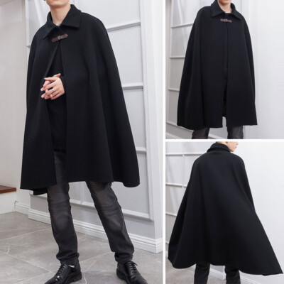 UK Mens Vintage Medieval Cape Cloak Poncho Winter Loose Coat Jacket  Overcoats To | eBay