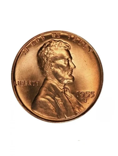 1955-S Wheat Penny BU - PLUS (4) Forever Postage Stamps - Real Bargain