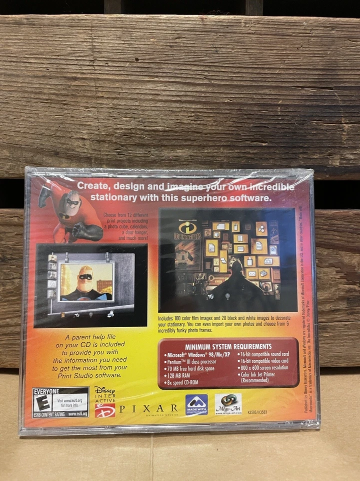 The Incredibles PC-CD ROM Disney Pixar New Sealed - Image 2 of 3