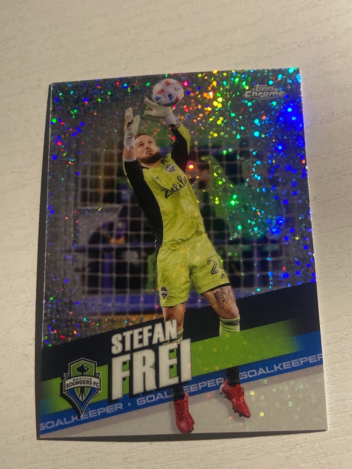 2022 Topps Chrome MLS Mini Diamond Refractor Stefan Frei Seattle Sounders FC 140