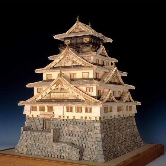 Woody JOE 1/150 Osaka Castle Tower Wooden architectural model Kit