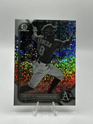 Pedro Pineda 2022 Bowman Chrome #BCP-241  Black and White Mini-Diamond Refractor