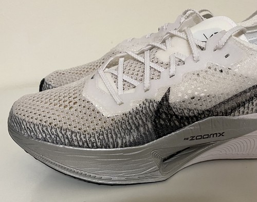 Nike ZoomX Vaporfly Next% 3 Mens Sz 8.5 White Silver Grey Black DV4129-100 NEW!! - Picture 3 of 12